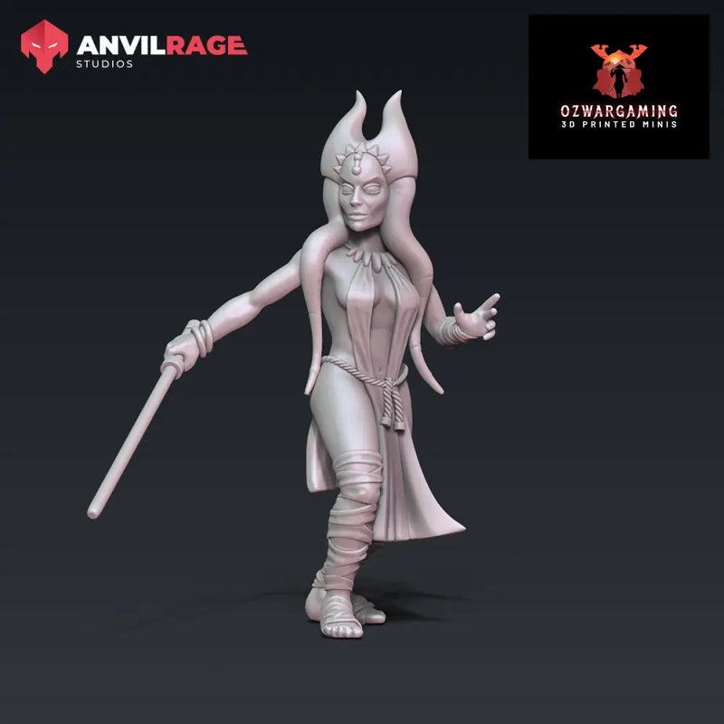 Red Mistress | Anvilrage Galactic SciFi Miniatures 32mm 1/47 Legion Scale Role Playing Miniatures