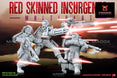 Red Skinned Insurgents Build Kit | Warbear Studios 28mm SciFi Wargaming Miniatures Role Playing Miniatures