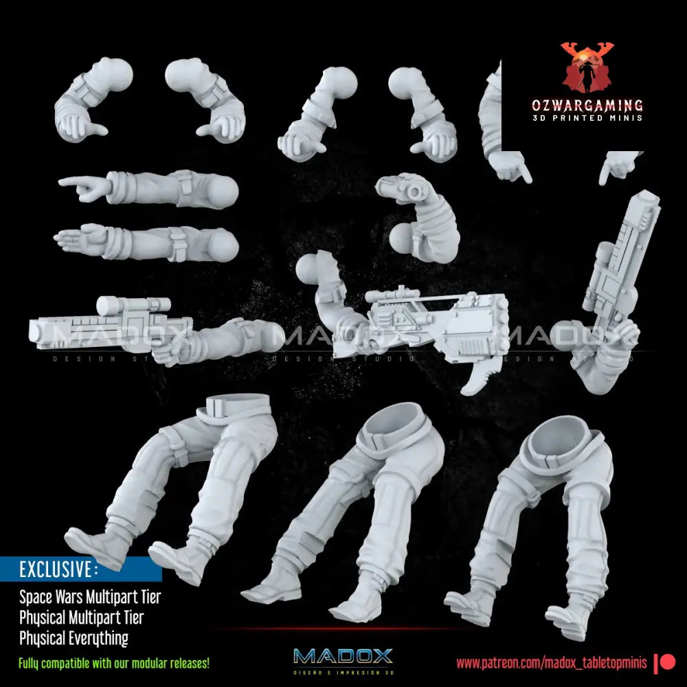 Red Skinned Insurgents Walker | Warbear Studios 28mm SciFi Wargaming Miniatures Role Playing Miniatures