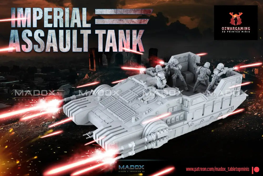 Regime Assault Tank | Warbear Studios 28mm SciFi Wargaming Miniatures Role Playing Miniatures