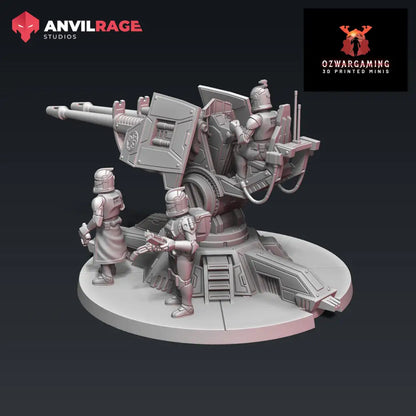 Replicator Emplaced Turret | Anvilrage Galactic SciFi Miniatures 32mm 1/47 Legion Scale Role Playing Miniatures