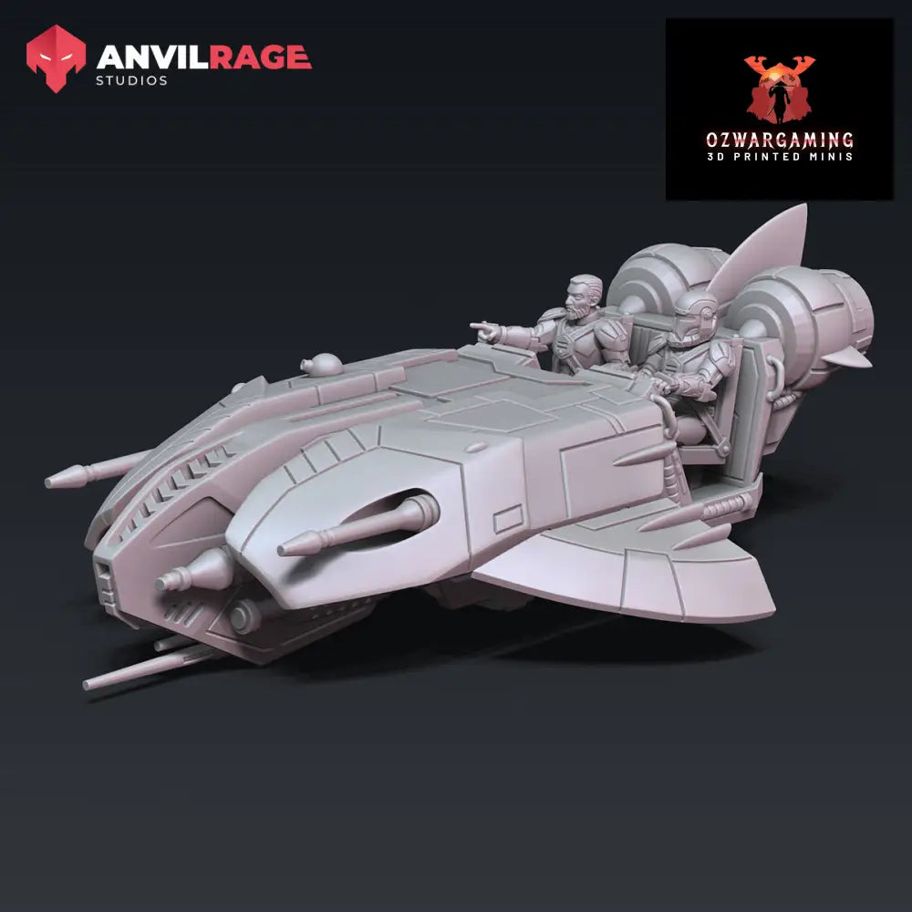 Replicator Manta Speeder | Anvilrage Galactic SciFi Miniatures 32mm 1/47 Legion Scale Role Playing Miniatures