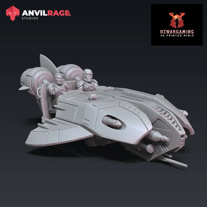 Replicator Manta Speeder | Anvilrage Galactic SciFi Miniatures 32mm 1/47 Legion Scale Role Playing Miniatures