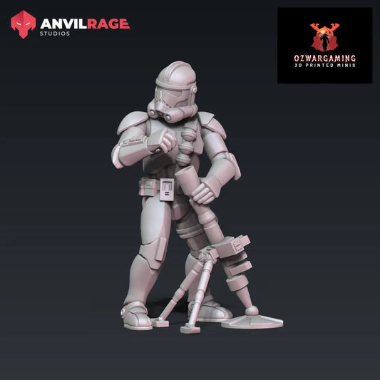 Replicator Mortar | Anvilrage Galactic SciFi Miniatures 32mm 1/47 Legion Scale Role Playing Miniatures