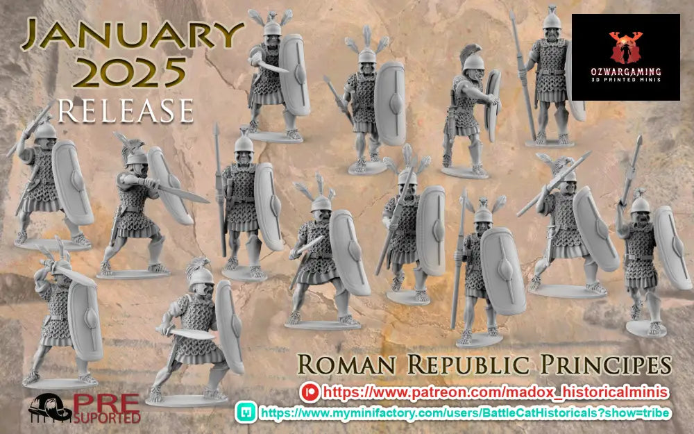 Republican Roman Principes | Battlecat 28mm Historical Wargaming Miniatures Role Playing Miniatures