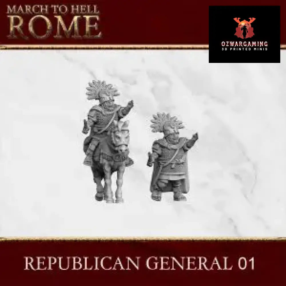 Republican Rome General | 3DBreed 15mm Wargaming Miniatures Role Playing Miniatures