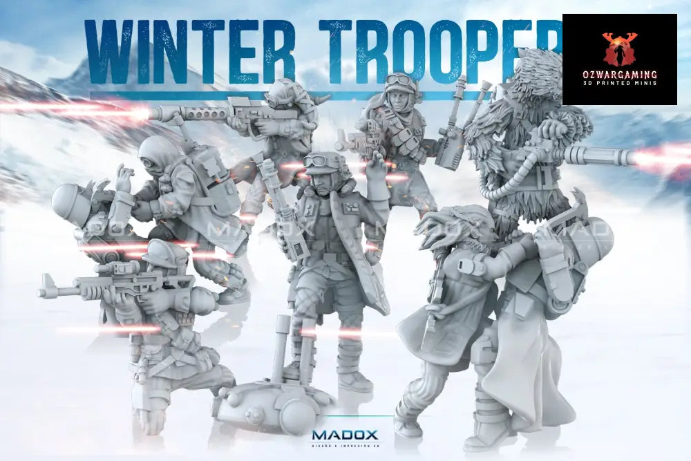 Resistance Winter Troopers | Warbear Studios 28mm SciFi Wargaming Miniatures Role Playing Miniatures