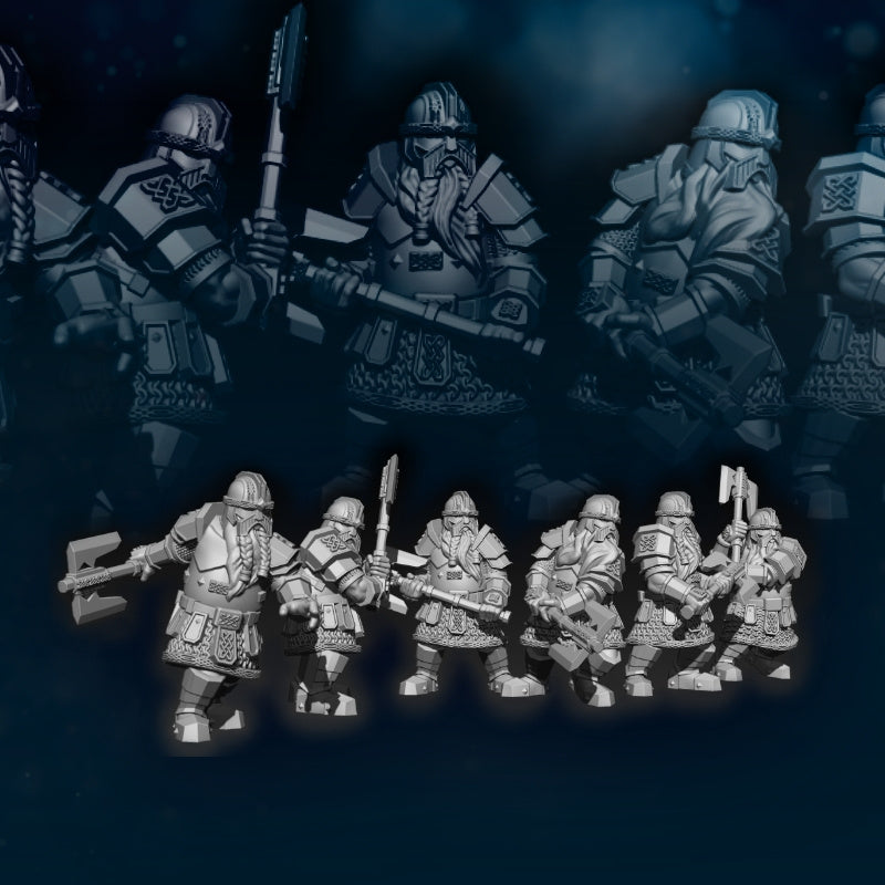 Kalak Dwarves Kalak Guard | Davale Games 25mm Fantasy Wargaming Miniatures