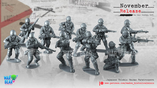 WW2 Japanese Paratroopers | Warbear Studios 28mm Historical Wargaming Miniatures Role Playing Miniatures