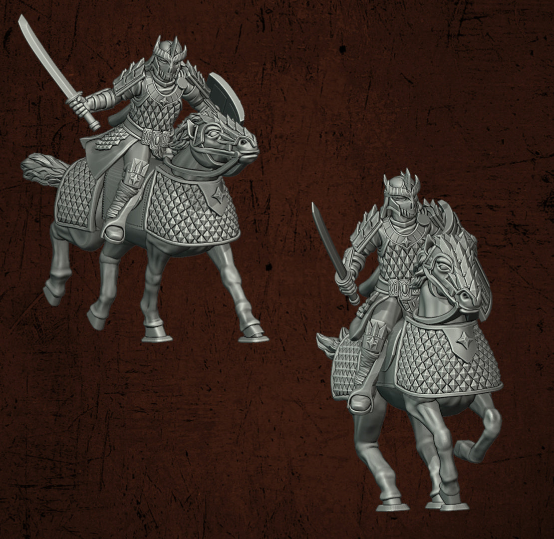 Immortal Army Dragon Warrior Cavalry | Quartermaster3D 25mm Fantasy Wargaming Miniatures Role Playing Miniatures
