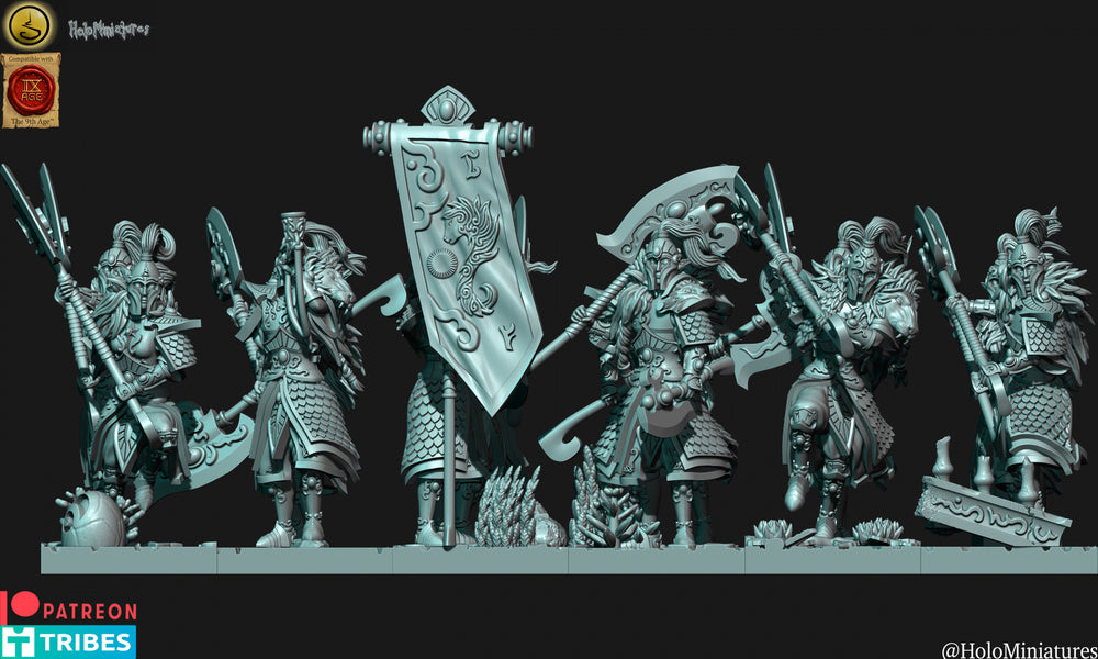 High Elves Lion Guard Unit | Holominiatures 28mm Fantasy Wargaming Miniatures