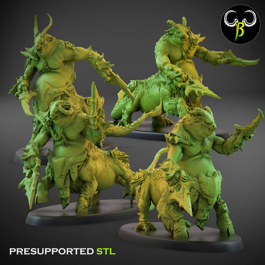 Fallen Beasts Centigon Dual Weapons | Claybeast Creations 28mm Fantasy Wargaming Miniatures Role Playing Miniatures