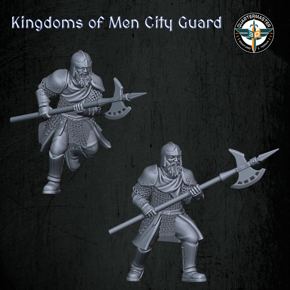 Kingdoms of Men City Guard | Quartermaster3D 25mm Fantasy Wargaming Miniatures