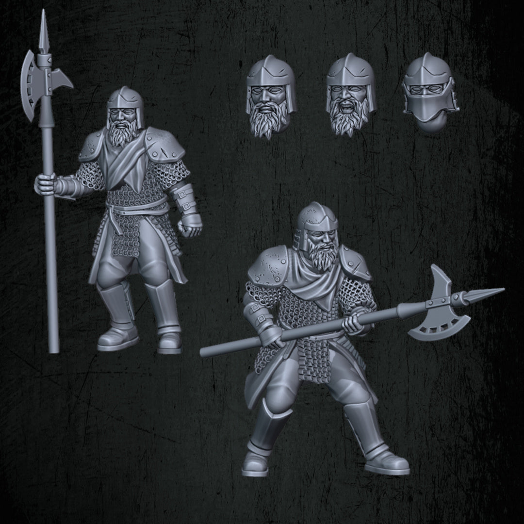 Kingdoms of Men City Guard | Quartermaster3D 25mm Fantasy Wargaming Miniatures Role Playing Miniatures