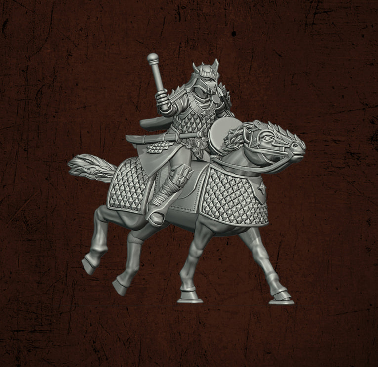 Immortal Army Dragon Warrior Cavalry | Quartermaster3D 25mm Fantasy Wargaming Miniatures