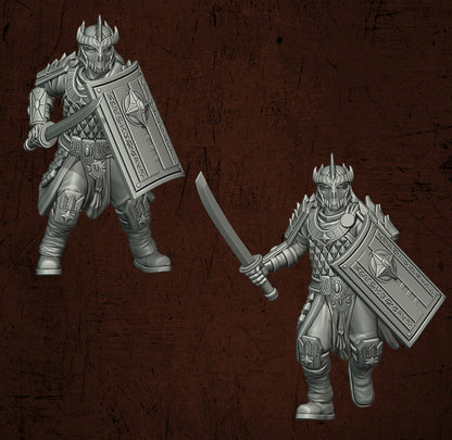 Immortal Army Dragon Guard Swords | Quartermaster3D 25mm Fantasy Wargaming Miniatures Role Playing Miniatures