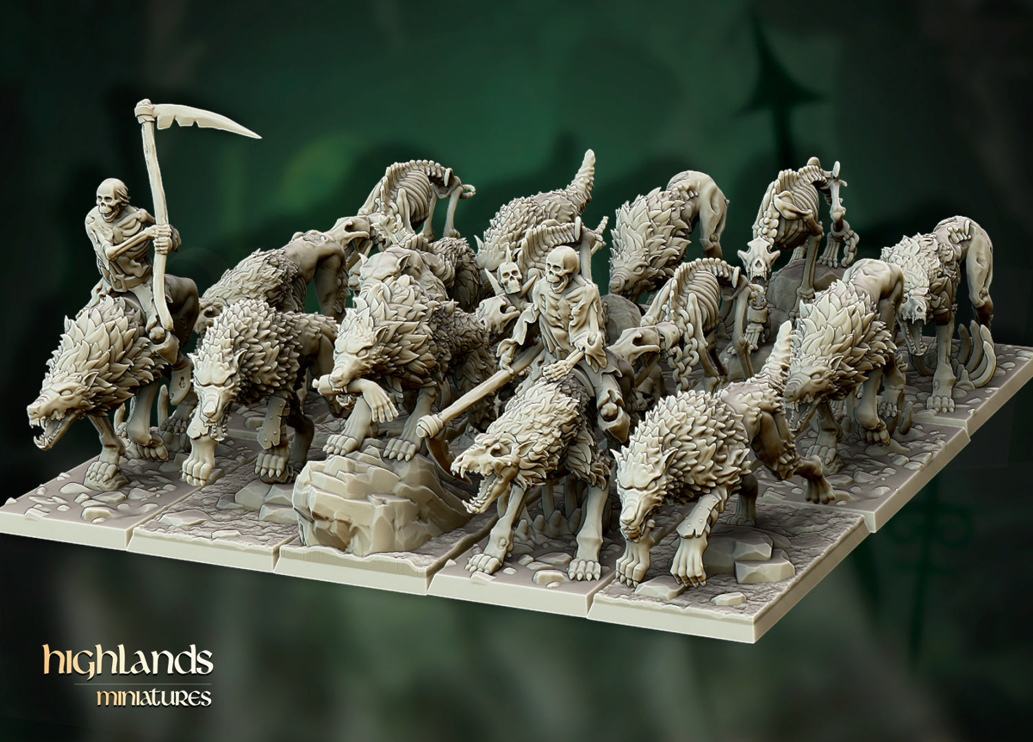 Transilvanya Direwolves | Highlands Miniatures 28/32mm Fantasy Wargaming Miniatures Role Playing Miniatures