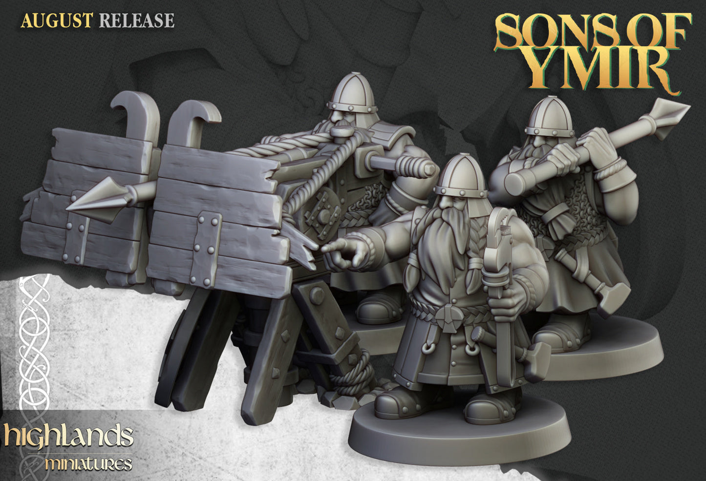 Sons Of Ymir Dwarven Ballista | Highlands Miniatures 28/32mm Fantasy Wargaming Miniatures Role Playing Miniatures