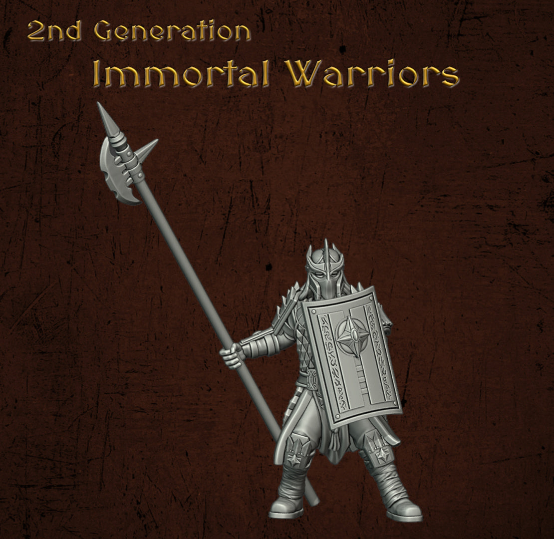 Immortal Army Warriors | Quartermaster3D 25mm Fantasy Wargaming Miniatures Role Playing Miniatures