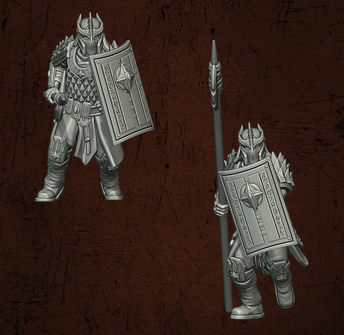 Immortal Army Warriors | Quartermaster3D 25mm Fantasy Wargaming Miniatures Role Playing Miniatures