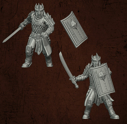 Immortal Army Warrior Swords | Quartermaster3D 25mm Fantasy Wargaming Miniatures Role Playing Miniatures