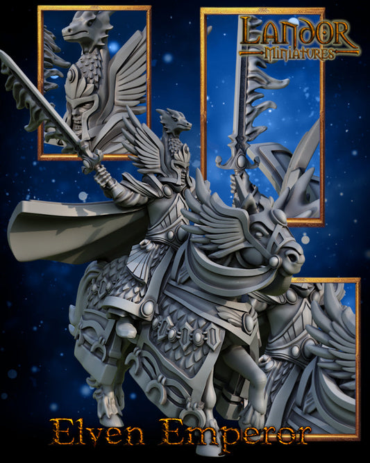 Elven Emperor | Landor Miniatures 28/32mm Fantasy Wargaming Miniatures