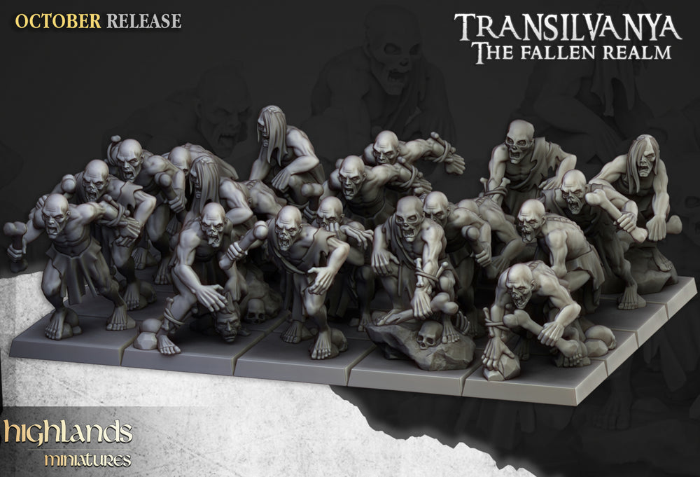 Transilvanya Ghouls | Highlands Miniatures 28/32mm Fantasy Wargaming Miniatures