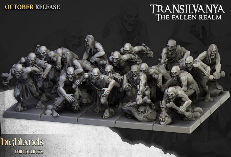 Transilvanya Ghouls | Highlands Miniatures 28/32mm Fantasy Wargaming Miniatures