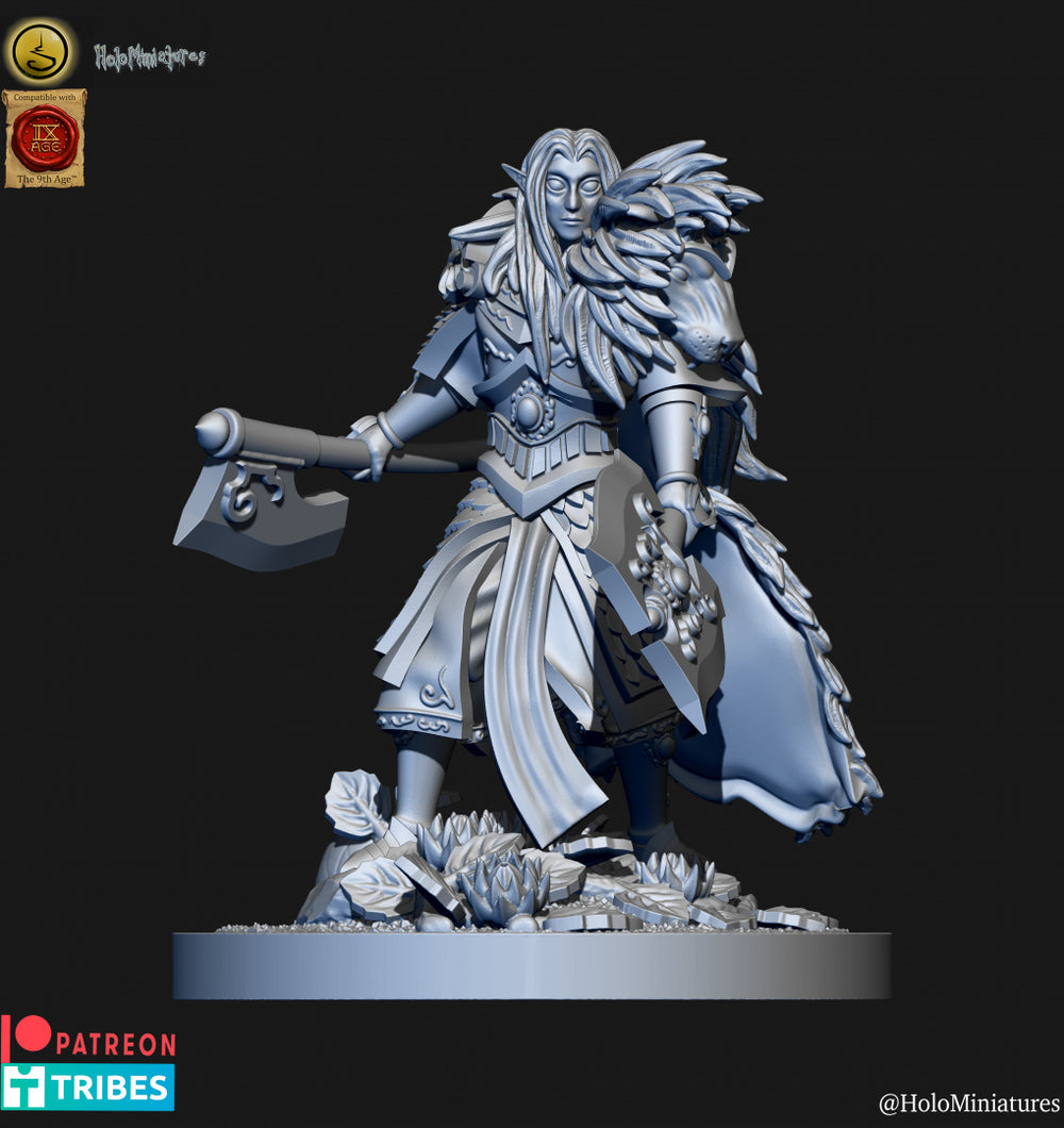 High Elves Lion Guard Lord | Holominiatures 28mm Fantasy Wargaming Miniatures