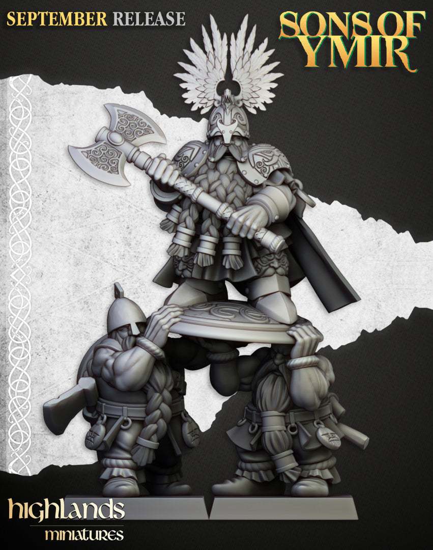 Sons Of Ymir King Ulric | Highlands Miniatures 28/32mm Fantasy Wargaming Miniatures Role Playing Miniatures
