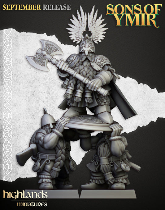 Sons Of Ymir King Ulric | Highlands Miniatures 28/32mm Fantasy Wargaming Miniatures Role Playing Miniatures