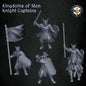 Kingdoms of Men Knight Captains | Quartermaster3D 25mm Fantasy Wargaming Miniatures Role Playing Miniatures