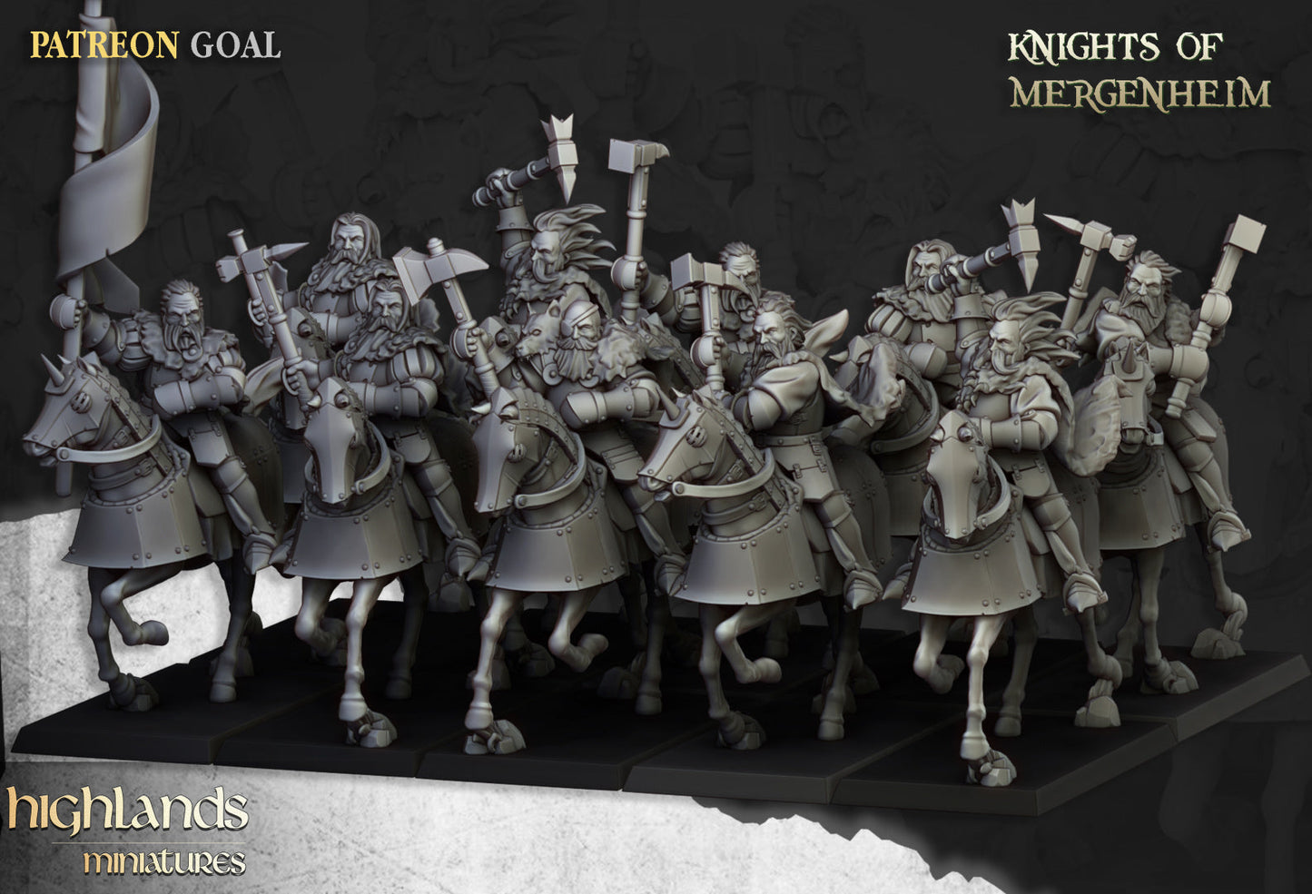 Sunland Knights of Mergenheim | Highlands Miniatures 28/32mm Fantasy Wargaming Miniatures Role Playing Miniatures