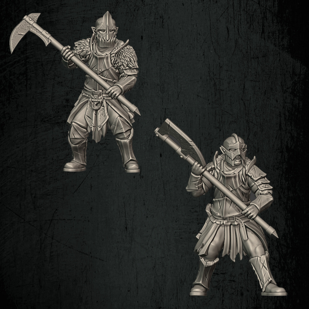 Orc Linebreakers | Quartermaster3D 25mm Fantasy Wargaming Miniatures Role Playing Miniatures