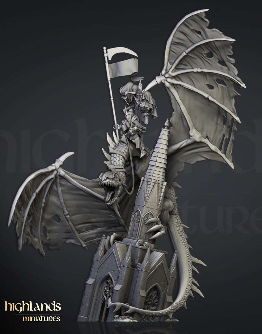 Transilvanya Ezekiel on Flying Monster | Highlands Miniatures 28/32mm Fantasy Wargaming Miniatures Role Playing