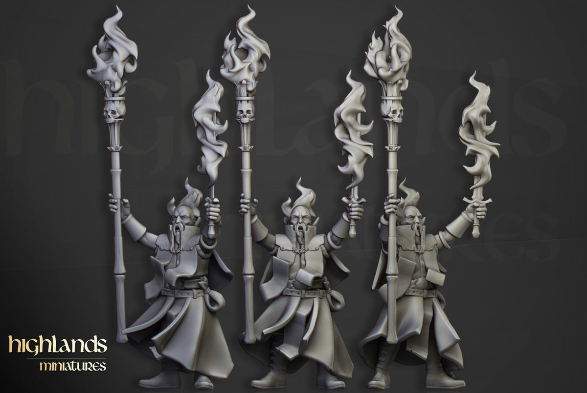 Sunland Mage House of Fire | Highlands Miniatures 28/32mm Fantasy Wargaming Miniatures Role Playing Miniatures