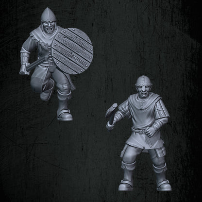 Kingdoms of Men Militia | Quartermaster3D 25mm Fantasy Wargaming Miniatures Role Playing Miniatures