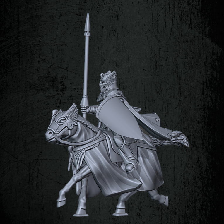 Kingdoms of Men Mounted Knights | Quartermaster3D 25mm Fantasy Wargaming Miniatures