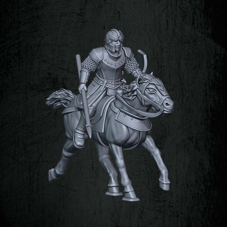 Kingdoms of Men Mounted Soldiers | Quartermaster3D 25mm Fantasy Wargaming Miniatures