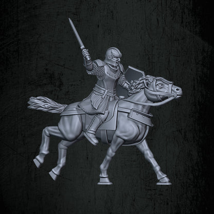 Kingdoms of Men Mounted Soldiers | Quartermaster3D 25mm Fantasy Wargaming Miniatures Role Playing Miniatures