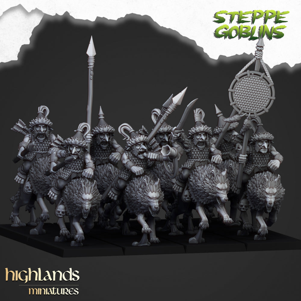 Steppe Goblins Riders | Highlands Miniatures 28/32mm Fantasy Wargaming Miniatures (Copy)