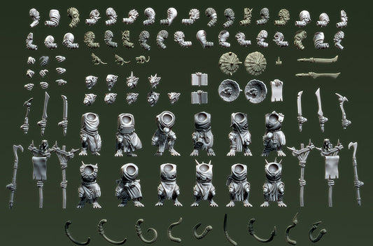 Verminkin Warriors | Vinci Miniatures 28/32mm Fantasy Wargaming Miniatures Role Playing Miniatures