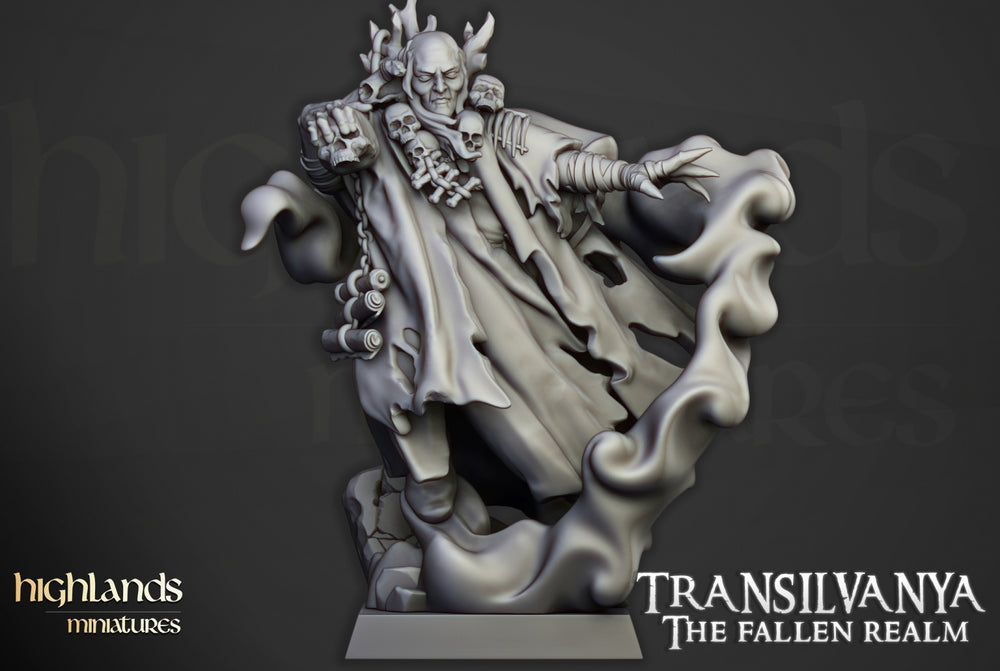 Transilvanya Necromancer | Highlands Miniatures 28/32mm Fantasy Wargaming Miniatures