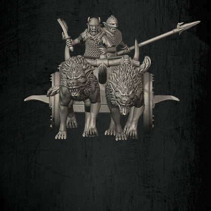Orc Chariot | Quartermaster3D 25mm Fantasy Wargaming Miniatures Role Playing Miniatures