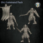 Orc Command Pack | Quartermaster3D 25mm Fantasy Wargaming Miniatures Role Playing Miniatures