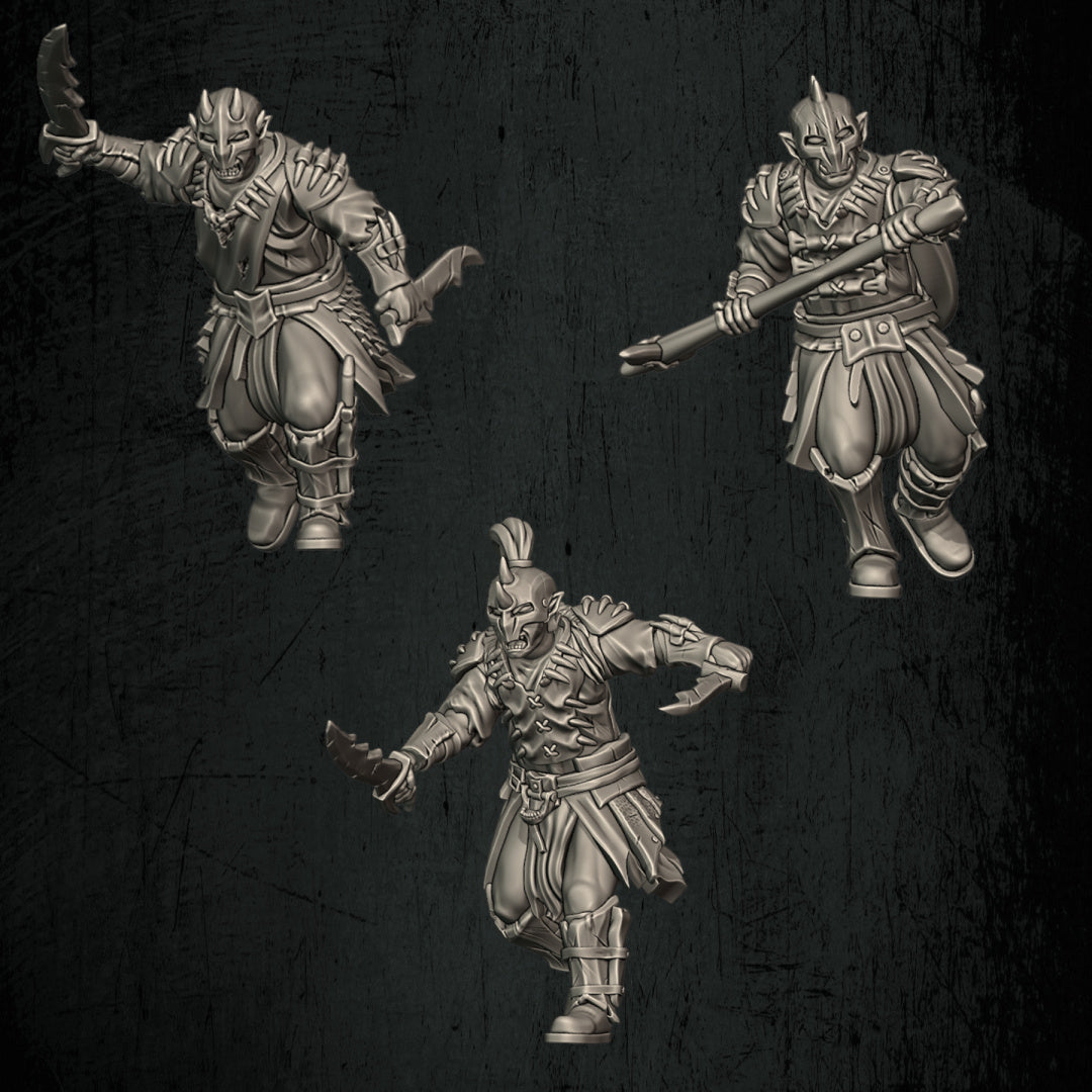 Orc Scouts | Quartermaster3D 25mm Fantasy Wargaming Miniatures Role Playing Miniatures