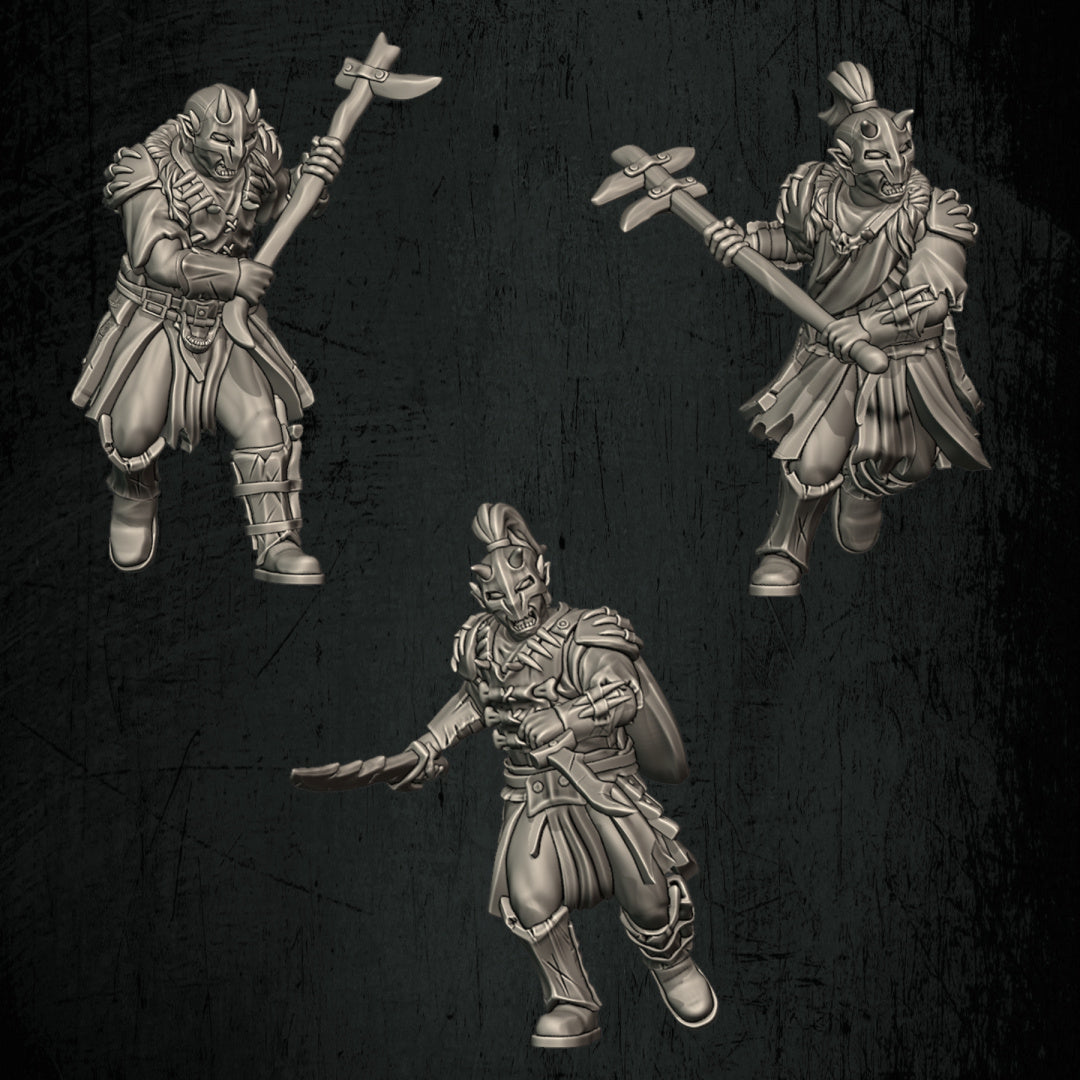 Orc Scouts | Quartermaster3D 25mm Fantasy Wargaming Miniatures Role Playing Miniatures