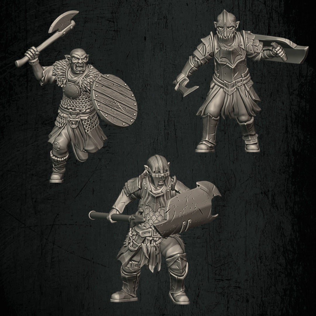 Orc Warrior Modular Kit | Quartermaster3D 25mm Fantasy Wargaming Miniatures Role Playing Miniatures