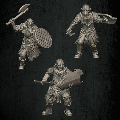 Orc Warrior Modular Kit | Quartermaster3D 25mm Fantasy Wargaming Miniatures Role Playing Miniatures