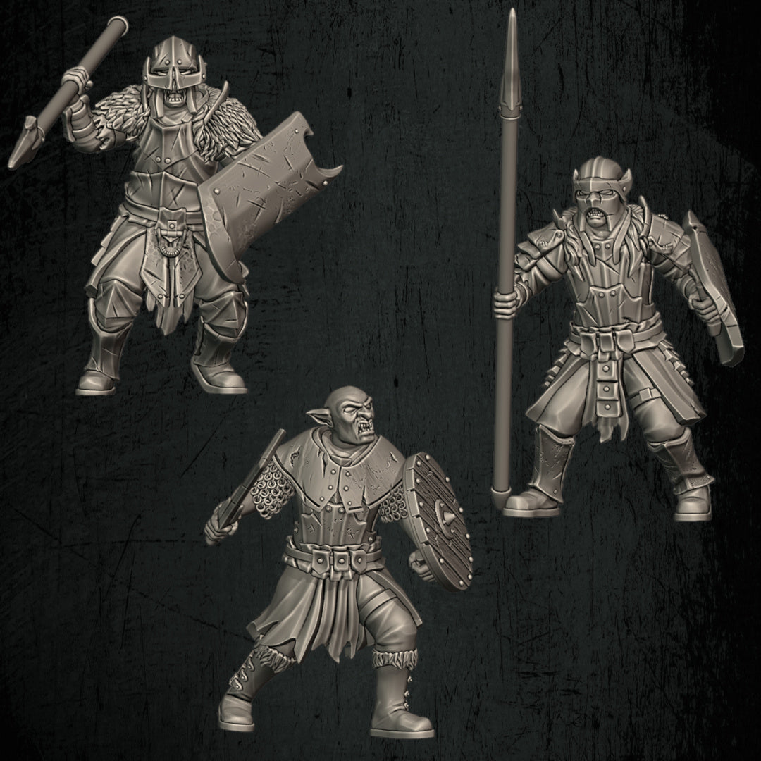 Orc Warrior Modular Kit | Quartermaster3D 25mm Fantasy Wargaming Miniatures Role Playing Miniatures